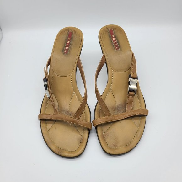 Prada  Sandals with buckle accent 7 - Picture 1 of 10